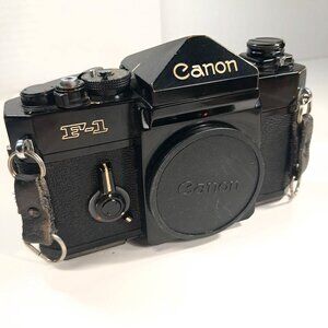 Canon‎ F-1 Early original Model Black 35mm Film Camera JAPAN Vintage FOR REPAIR